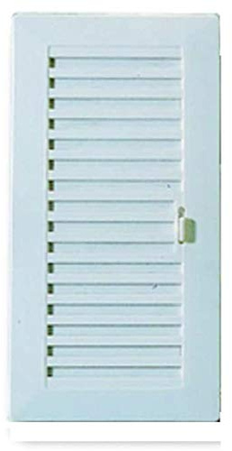 BricoLoco.com Lote 3 uds. Rejilla de ventilación de plástico rectangular, tipo Shunt, con cierre regulable. Especial para baño y cocina.
