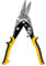TOUGH MASTER Aviation Snips 10 250mm Cr-V Steel Cutting Shears Perfect for Cutting Aluminum and Metal Sheets Heavy Duty Aviation Tin Snips with Non-Slip Wear-Resistant TPR Handle (Left Cut)