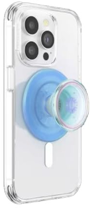 PopSockets Handy-Grip für MagSafe, Magnetischer Halter, Handyständer, Blue - Opalescent Blue