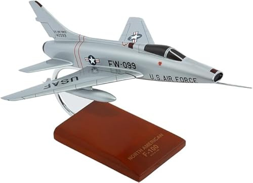 F-100 Super Sabre North American USAF Fighter Bomber Desktop Display Airplane Model Scale 1/48