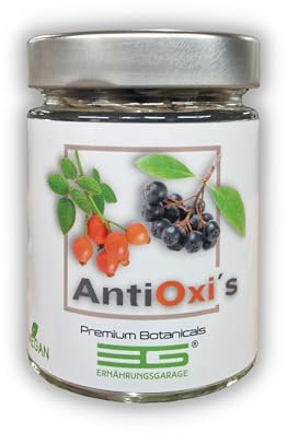 AntiOxi´s – 150 Kapseln | Pflanzenkomplex mit sehr hohen Antioxidantiengehalt | empfohlen zu jeder Mahlzeit | KEINE Extrakte, Zusatzstoffe o. Insekten | Premium Botanicals aus der ernährungsgarage