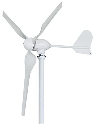 Wind Generator Wind Turbine Generator 2000w Horizontal Wind Turbine Generator 3 Blades 12V 24V 48V Alternative Energy Generator MPPT Controller with Higher Power Generation(Turbine Only,3_24V_2000W)