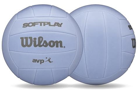 Wilson AVP Soft Play - Balón de Voleibol, tamaño Oficial, Color Morado