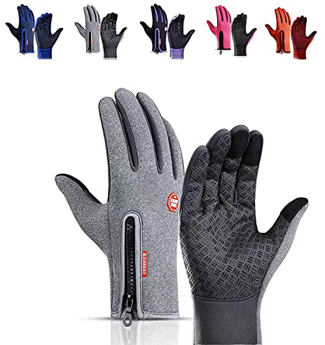 WIWIDANG Thermo Handschuhe Winddicht Wasserdicht, Fahrrad-Thermohandschuhe, Warme Winterhandschuhe Mit Touchscreen Funktion