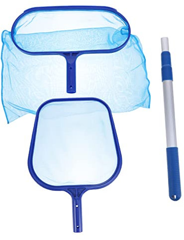 Supvox 1 Set Schwimmbad Reinigung Blatt Skimmer Net Teleskop Pole Einfach Zu Reinigen Für 1 Pack
