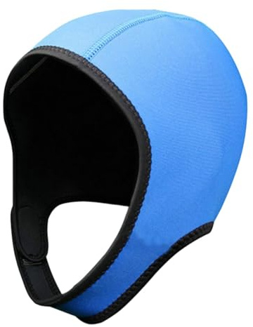 Tdoutop Neoprene Swimming Cap, Diving Hood for Canoeing and Winter Activities, Blue