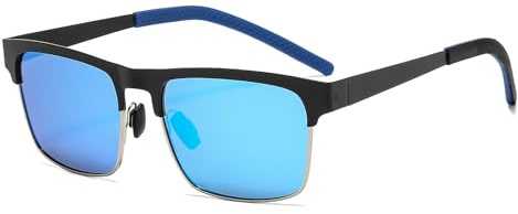 Suertree Sonnenbrille Herren, Polarisierte Sonnenbrille, Sonnenbrille Eckig, UV400 Schutz Rechteckig Sonnen Brille, Outdoor-Sportarten Mode Sonnenbrille