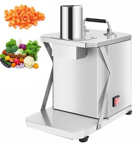 XSDAJSD Tritatutto Elettrico per Verdure, Tritatutto per Frutta e Verdura in Acciaio Inox, grattugia Automatica per cipolle e Patate, Robot da Cucina, Macchina da Taglio (8 mm)