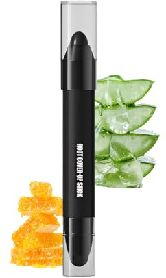 Root Touch Up Stick, Temporary Dark Brown Hair Dye for Beard & Hair, Covers Gray Instantly,Disposable Portable Hairline