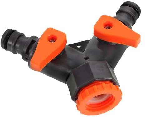 Uonlytech Tee Fittings Diverter Valve Hose Diverter Spout Water for Downspout Hose Connector