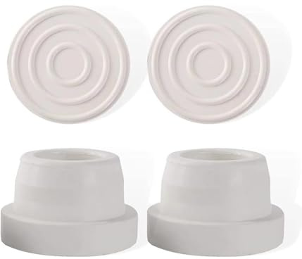 QYMDRION 2 Pcs Swimming Pool Ladder Bumper Rubber， Rubber Pool Ladder Bumpers for Underwater Escalators，Non Slip Design（White）