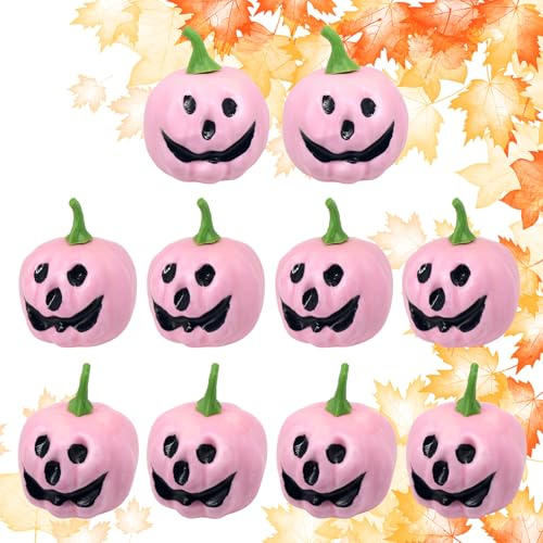 MAOYING Calabaza Decorativa Rosa de Halloween,Espuma Otoño,Calabaza Decorativa para Bodas Rústicas,Espuma Realista para Interior y Exterior