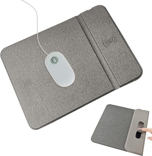 Charging Mice Pad,Game Mousepad Desk Mat - Cell Phones Game Accessories for Desktop Pc Computer Travel Road Trip Laptop Keyboard Work