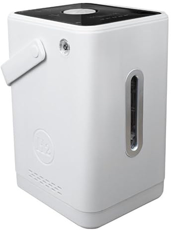 FXNFXLA Bärbar väteinhalationsmaskin, 225-450 ml/min separerad inhalator med dubbel utgång, 99,99% renhet H2-vätegenerator, justerbar timer 300ml/min