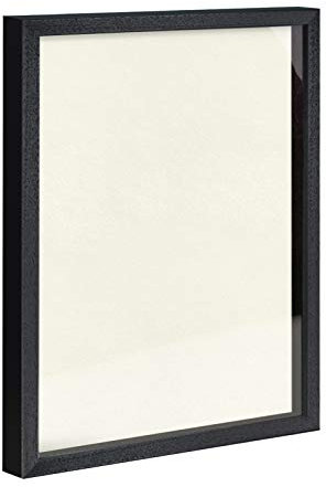 Objektrahmen 1,5 cm tiefer Bilderrahmen aus Massivholz VARIO36 inkl. Gratis Zugabe 60x80 cm Schwarz matt (lackiert)
