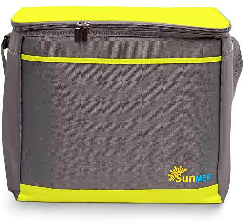 SUNMER Cooler Bags - Insulated and Leak-Proof - Shoulder Strap - Easy to Clean - Perfect for BBQs, Camping, Travel, Outdoors - Available in Sizes 9L, 16L and 30L