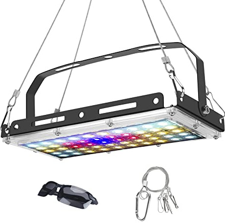 BOSYTRO Luz de Crecimiento de Planta 150W LED Cultivo Interior, LED Grow Light, Lámpara de Plantas Espectro Completo Ligero, para Plantas de para Flores y Verduras