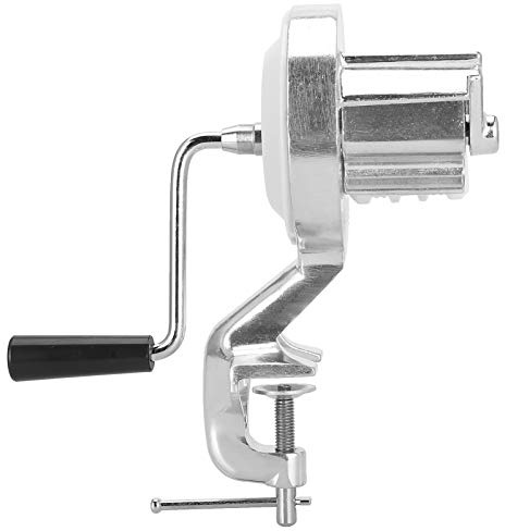 Fdit Pressa per Pasta a Manovella in Acciaio Inox, Macchina per Maccheroni Manuale Professionale Pressa Tagliatelle
