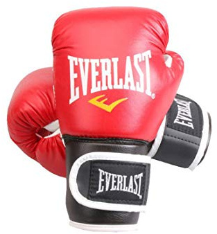 XJST Guanti da Pugile per Uomini e Donne, Guanti da Allenamento da 6 Once e 12oz, Guanti da Kickboxing, Guanti Sparring, guantoni da Sparring, Guanti da Allenamento Borsa Pesante,Rosso,10oz
