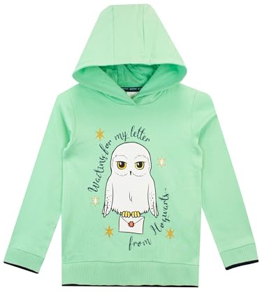 Harry Potter Pullover | Hedwig Hoodie Mädchen | 100% Baumwolle Kinder-Pullover | Hogwarts Pulli