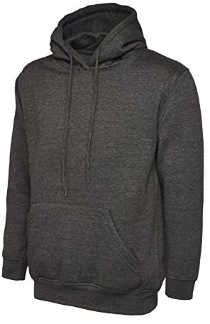Mad Ink Mens Classic Plain Pullover Hooded Sweatshirt Hoodie Sweater (22 Colours)