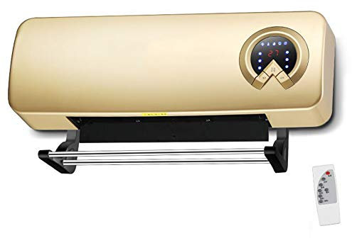 Samnuerly Termoventilatore PTC in Ceramica per la casa da 2000 W, termoconvettore con Telecomando a Parete con 3 impostazioni di Calore, Riscaldamento per Bagno
