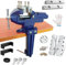 MYTEC Morsa da banco multifunzione con regolazione rapida, universale, girevole a 360°, morsa da lavoro, 8,4 cm, blu