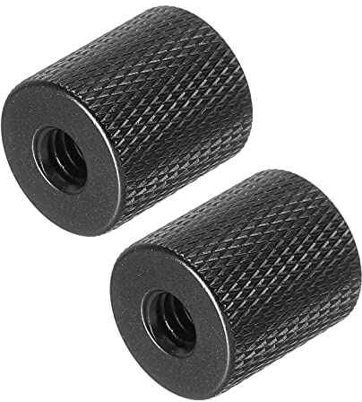 PATIKIL 2Pack Mikrofonstativ Adapter 1/4 bis M6 Buchse Kamera Schraube Gewinde Adapter für Mikrofon Stativständer Schwarz