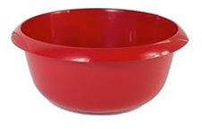 VTL® ROUND WASHING UP BOWL - LARGE SINK BOWL - KITCHEN - MIXING 4 COLOURS (RED)