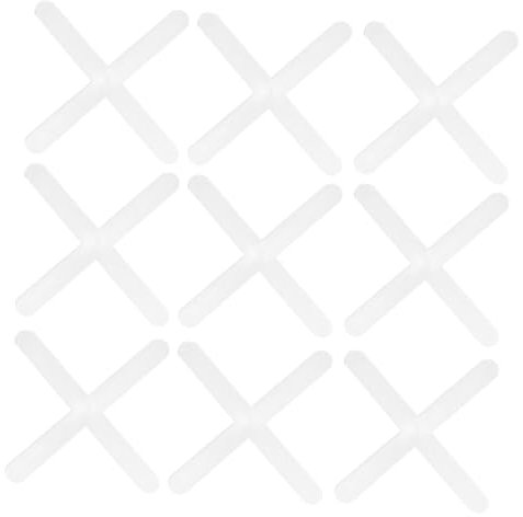 Housoutil 1000pcs Cross Shape Tile Spacers Ceramic Tile Levelers for Floor for Grout Joints
