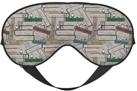 Máscara de sueño para los ojos para hombres y mujeres – Máscara de sueño para hombre y mujer – Máscara de sueño divertida con hebilla suave ajustable y hebilla suave para juegos de fiesta