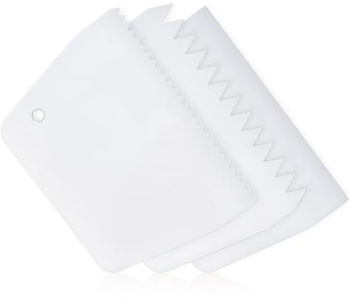 Aiyorse 6 Stück Zahnspachtel Kleberspachtel Kunststoff Zahnspachtel Leimspachtel Wiederverwendbarer Für Fliesen-Zahnspachtel 0,5/1 Zahnung,Verteiler für Hartholzböden zum Auftragen Von Klebstoff