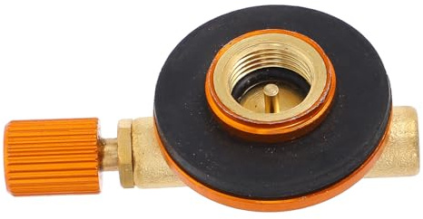 ORFOFE Gasnachfülladapter für Campingkocher Outdoor Gasherd Adapter Propan Butan Kartuschen Umrüstsatz mit Schalthebel Kompakt Robust für Rucksackkocher