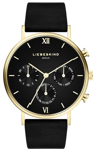 Liebeskind Berlin Damen Chronograph – Rundes Gehäuse (40 & 36 mm) – Quarzwerk – Edelstahl- oder Lederarmband – 5 ATM wasserdicht – Modernes Design
