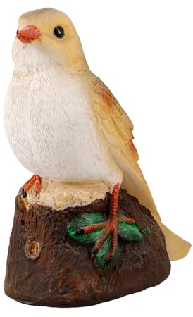 Toyvian Solar-Vogelstatue Für Den Garten Gartendeko Für Draußen Mit Solarlicht Wetterfeste Außenstatue Für Terrasse Rasen Teich Und Außenbereich Solarlampe