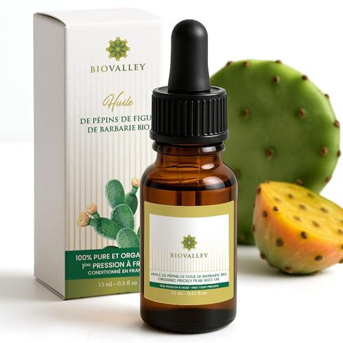 Cofanetto olio di semi di fico d'india biologico, 15 ml + Gua Sha & Fascia – 100% puro, pressato a freddo, trattamento viso e corpo anti-età, idratante, antirughe, rassodante – ricco di vitamina E
