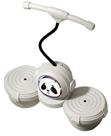 MotiveTech Pogo Ball mit Griff Und Pogo Stange – Lustiges Geschenk mit Pumpe für Kinder – Hüpfball Zur Förderung des Gleichgewichtssinns, Weiß