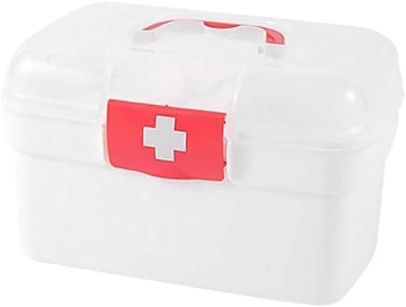 AMSLSIU Organizador profesional de botiquín de primeros auxilios familiar con amplio espacio y hebilla a presión, ideal para el hogar. Botiquín portátil primeros auxilios para viajes.