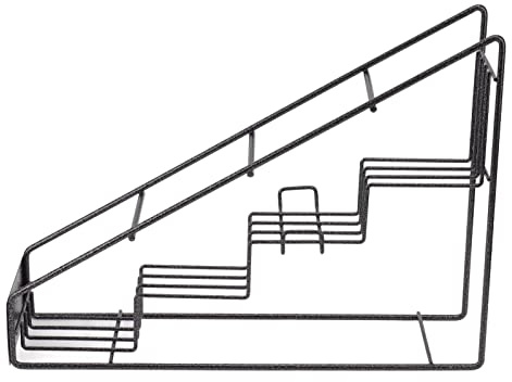 Yctze Estante para Sirope de café, Soporte para Botellas de Alambre, 4 Compartimentos, Soporte para Botellas de Almíbar de Acero Inoxidable, Estante Estable para café, Estantes de Cocina