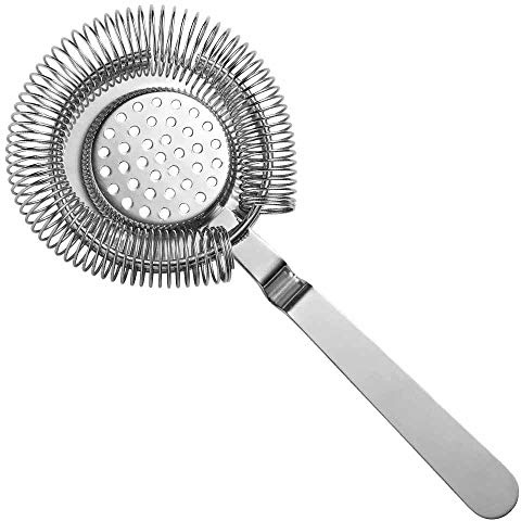 Urban Bar Hawthorne Cocktail Strainer with Spring in Gift Box, Calabrese, 18/8 Stainless Steel 20.5cm Model UB122