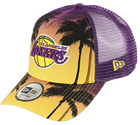 New Era NBA Cap Trucker verstellbar Basketball Snapback Kappe Mesh Einheitsgröße Palme
