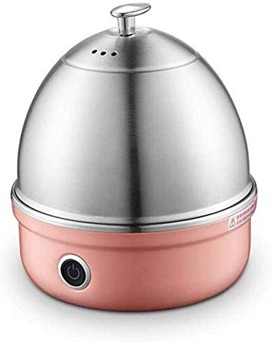 CLQ Egg Cooker, Stainless Steel, Pink, 7 Ounces, Automatic Power Off, Egg Boiler, Steamer, Manual Included
