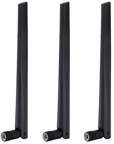 Goshyda Antena de Enrutador WiFi de 3 Piezas, Antena Externa de Tarjeta de Red Inalámbrica SMA, para ASUS RT-AC68u, Antena Omnidireccional SMA de 5db