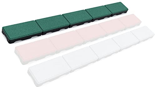 RDX Racedesign Secuplay Gummi Mähkante - 100x10x3,6cm - Grün - 10er Pack
