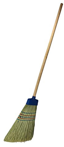 125 cm Long Handmade Corn Broom Sweeping Brush for Patio Stable Yard Garden Warehouse