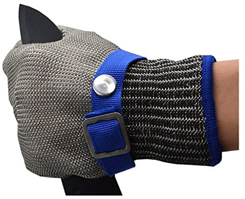 LCYDMJ Schnittfeste Handschuhe Hohe Qualität Küchenhandschuhe Schneiden Resistente Sicherheitsarbeit Handschuhe, Im Freien Gartenarbeit Handschuhe Metall Stahldrahtmaterial (Size : 2pcs/l)