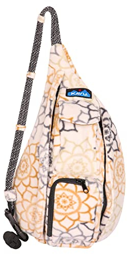 KAVU Mini Polar Rope Sling Crossbody Fleece Polyester Bag - Snow Garden