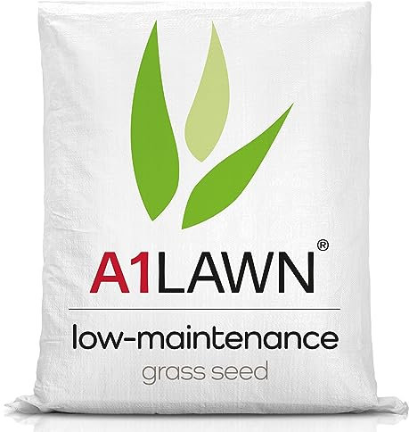 A1 Lawn, Low Maintenance Grass Seed - Luxury Fine Blade, Slow Growing, DEFRA Certified, 5kg