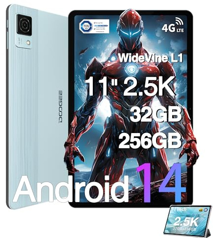 DOOGEE T30 Ultra Tablette Android 14,11 Pouces 2.5K Full HD 2560 * 1600 /MTK Helio G99 2.2 GHz,32GO RAM+256GB ROM(2TB)/8580mAh/18W/20MP/Hi-Res/GPS/Face ID