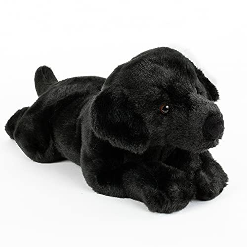 Teddys Rothenburg Kuscheltier Labrador liegend schwarz 40 cm Plüschtier Plüschlabrador